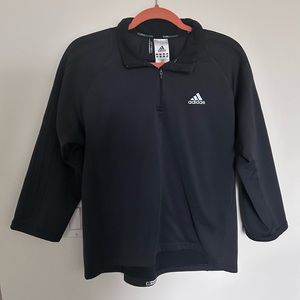 Adidas Black Response Quarter Windbreaker Formation Clima365 Sz. Medium